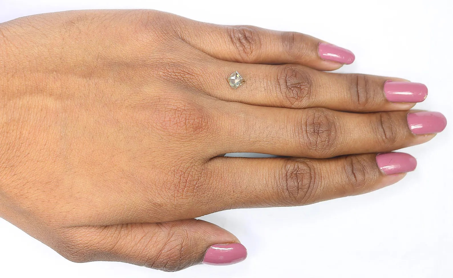 0.59 CT Natural Loose Kite Shape Diamond Light Brown Color Kite Cut Diamond 6.80 MM Natural Diamond Brown Color Kite Rose Cut Diamond QN117