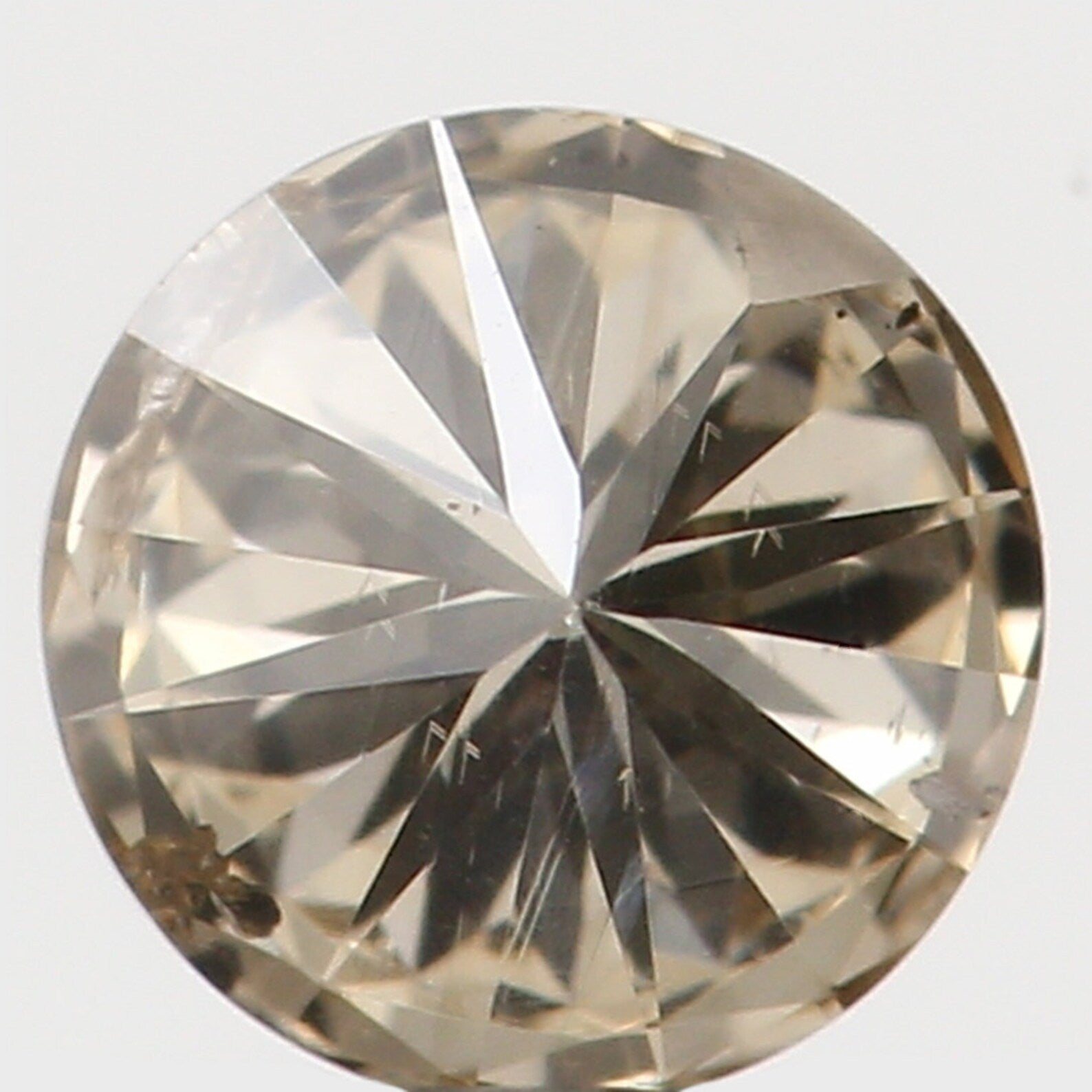 0.16 Ct Natural Loose Diamond Round Brown Color I1 Clarity 3.50 MM N7281