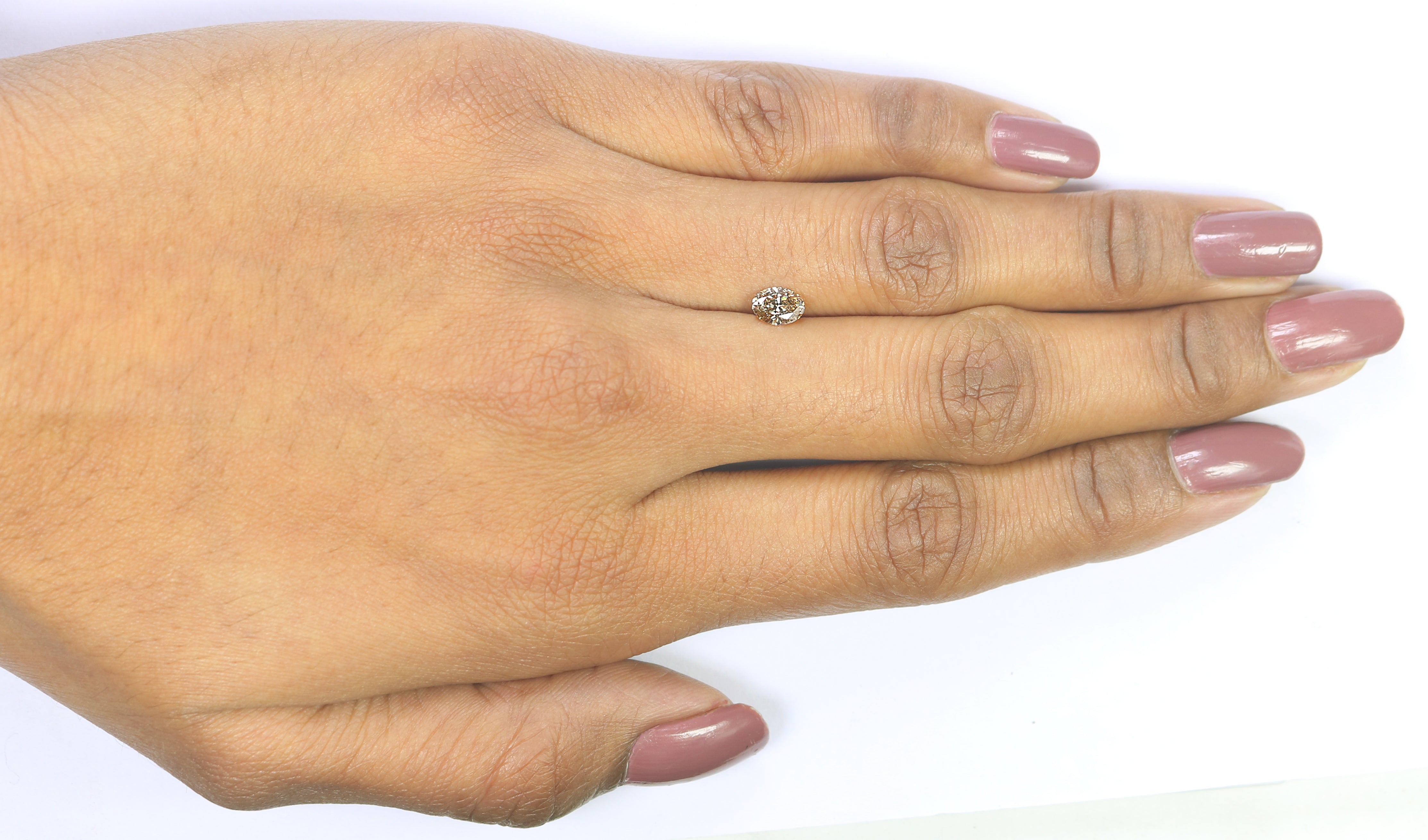 0.45 CT Natural Loose Oval Shape Diamond Brown Color Oval Cut Diamond 5.90 MM Natural Loose Brown Color Oval Brilliant Cut Diamond N2647