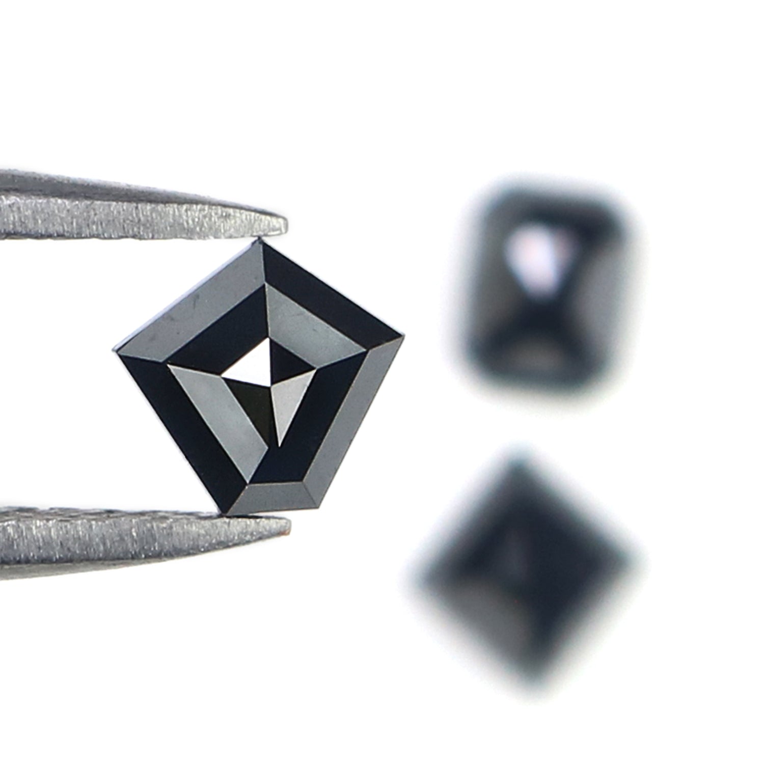 1.01 CT Natural Loose Mix Shape Diamond Black Color Mix Shape Cut Diamond 4.25 MM Natural Loose Black Color Mix Shape Rose Cut Diamond N621