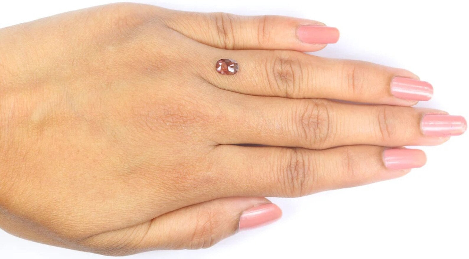 0.82 CT Natural Loose Oval Cut Diamond Brown Color Oval Diamond 6.75 MM Natural Loose Diamond Brown Color Oval Rose Cut Shape Diamond NQ7864