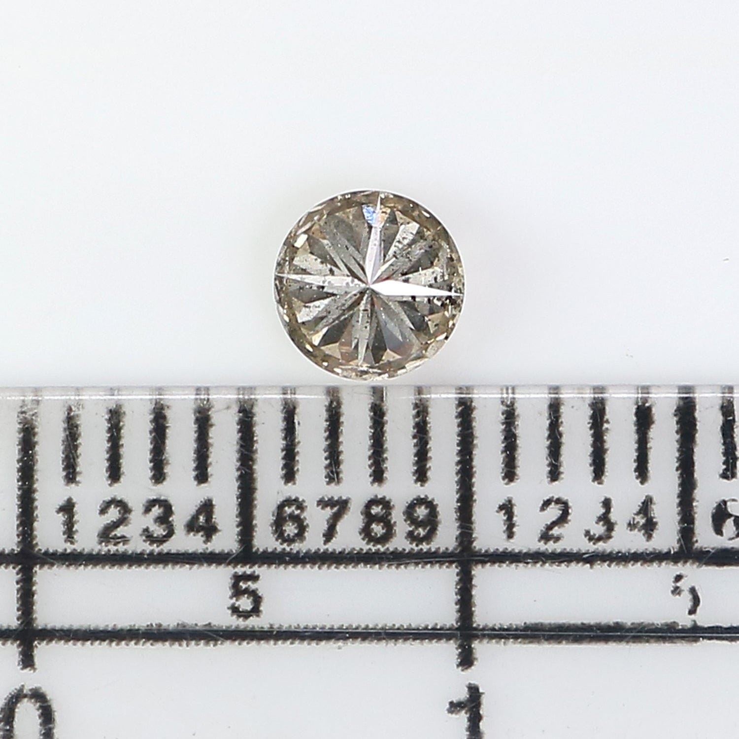 0.33 Ct Natural Loose Round Shape Diamond Brown Color Round Cut Diamond 4.40 MM Natural Loose Brown Color Round Brilliant Cut Diamond KQ1068