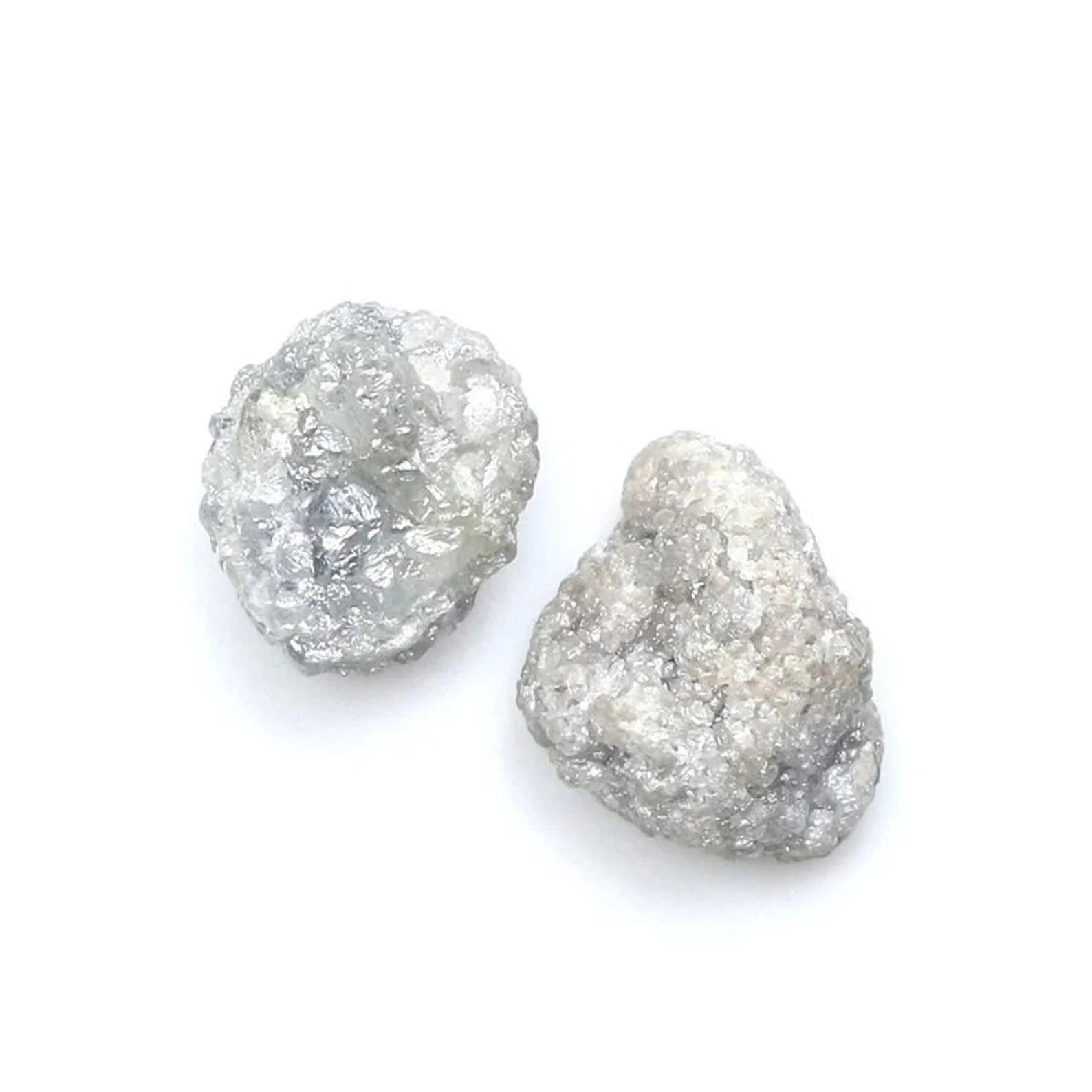 4.79 CT Natural Loose Rough Shape Diamond Salt And Pepper Rough Diamond 7.90 MM Natural Diamond Grey Color Irregular Shape Diamond NQ1332