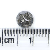Natural Loose Round Rose Cut Diamond, Salt And Pepper Round Diamond, Natural Loose Diamond, Rose Cut Diamond, 0.97 CT Round Shape L2957