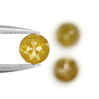 Natural Loose Round Diamond, Yellow Color Rose Cut Diamond, Natural Loose Diamond, Round Rose Cut Diamond, 1.04 CT Round Diamond KDL4483