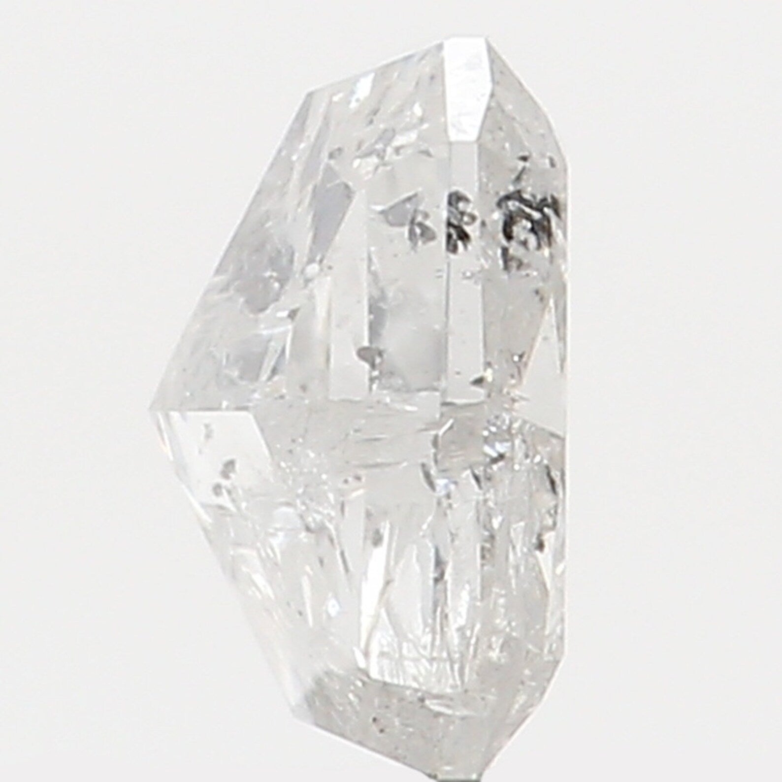 0.38 Ct Natural Loose Diamond Emerald White Grey Color I1 Clarity 4.60 MM KDN7497