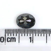 Natural Loose Oval Diamond, Salt And Pepper Oval Diamond, Natural Loose Diamond, Oval Rose Cut Diamond, 1.22 CT Oval Shape Diamond L2974