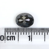 Natural Loose Oval Diamond, Salt And Pepper Oval Diamond, Natural Loose Diamond, Oval Rose Cut Diamond, 1.22 CT Oval Shape Diamond L2974