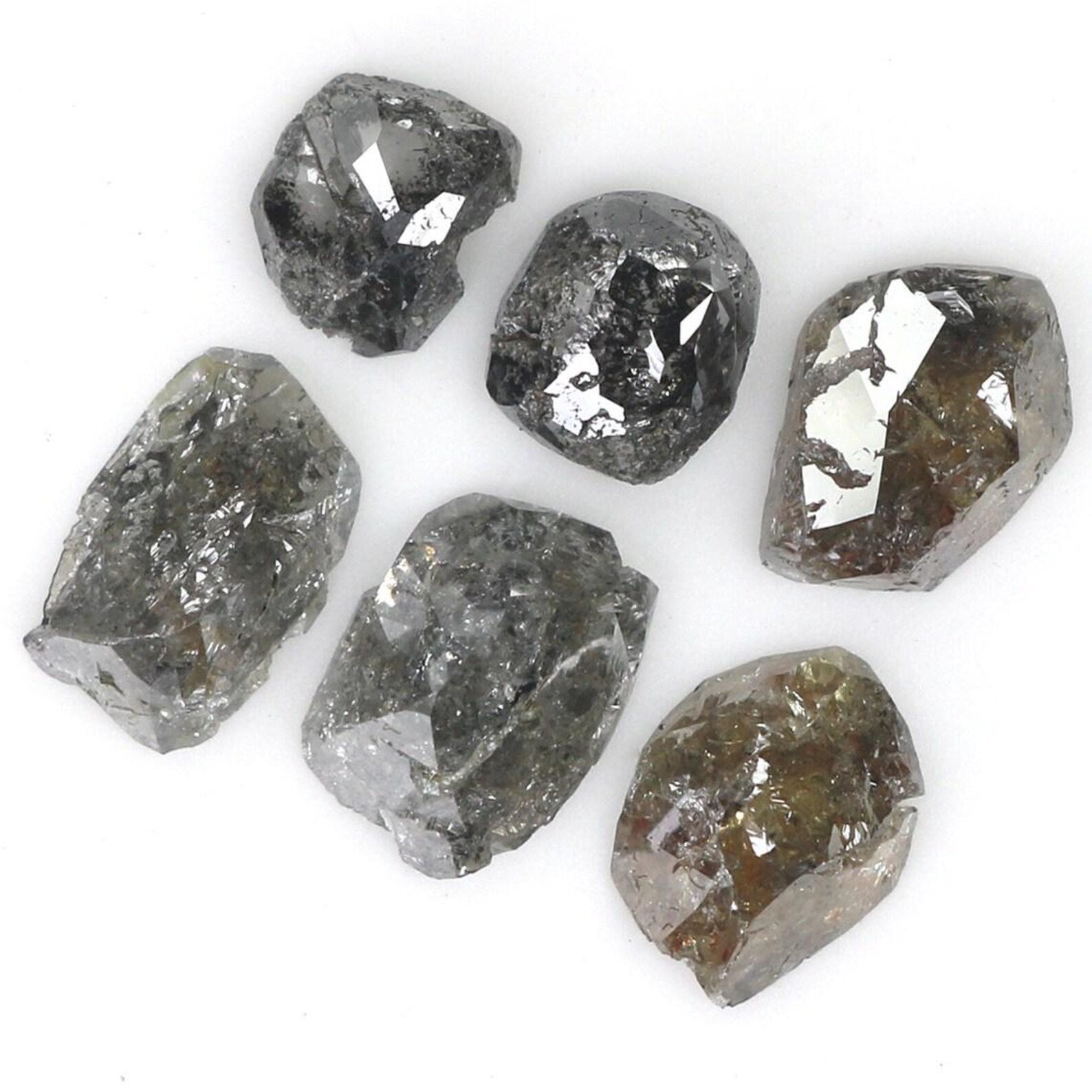 2.30 CT Natural Loose Rough Shape Diamond Black Color Irregular Cut Diamond 4.35 MM Natural Diamond Brown Color Rough Uncut Diamond NQ1846