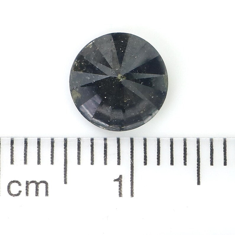 1.70 CT Natural Loose Round Shape Diamond Black Color Round Diamond 7.45 MM Natural Diamond Black Color Round Brilliant Cut Diamond NQ511