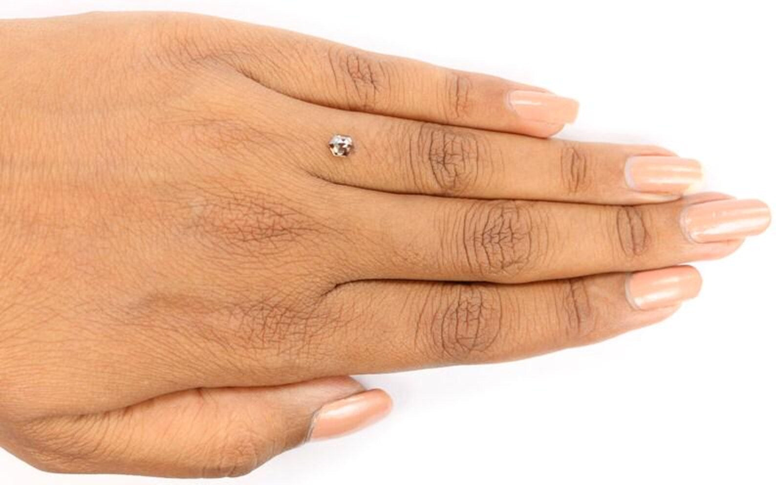 0.35 Ct Natural Loose Hexagon Shape Diamond Brown Color Hexagon Cut Diamond 4.65 MM Natural Loose Diamond Hexagon Rose Cut Diamond NQ1335