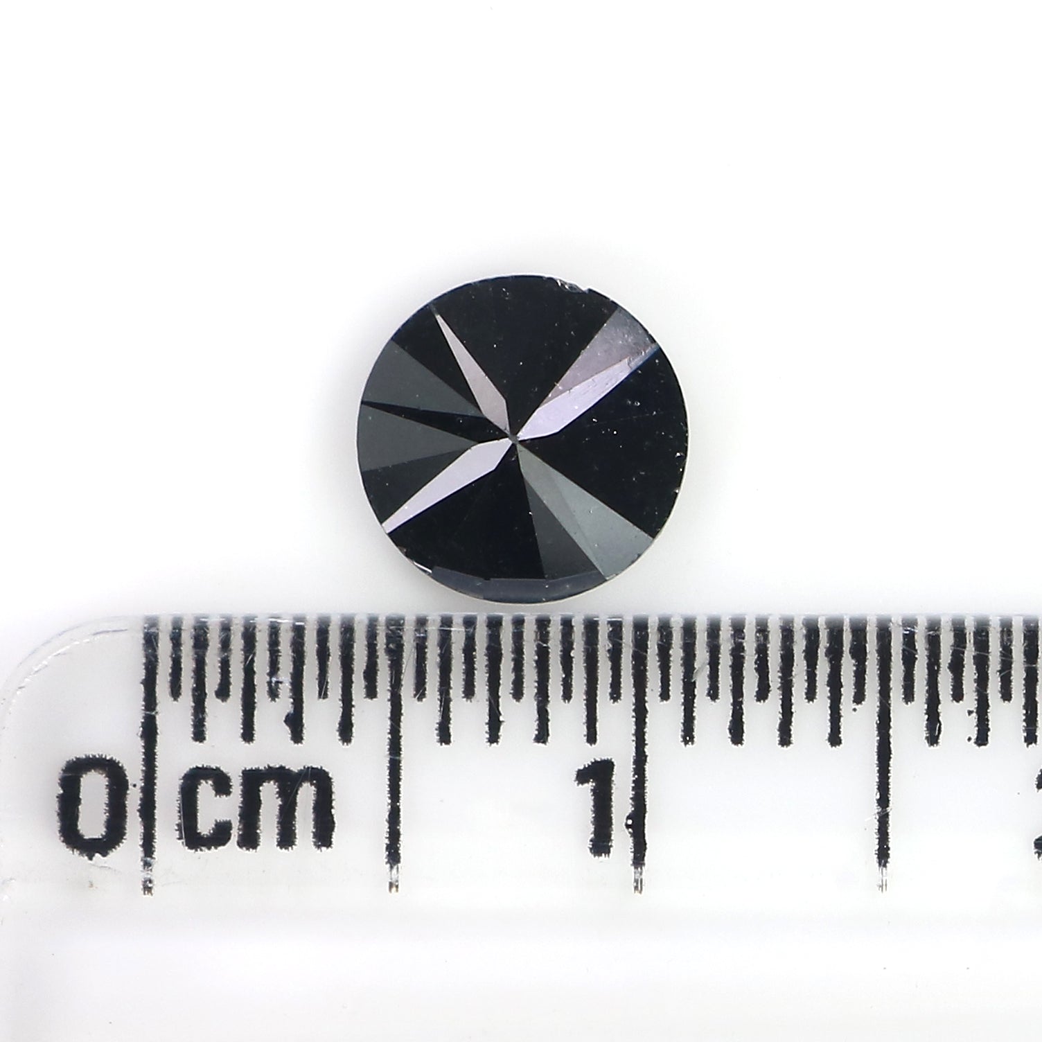 0.95 CT Natural Loose Round Shape Diamond Black Color Round Cut Diamond 6.80 MM Natural Loose Black Color Round Brilliant Cut Diamond LQ1731