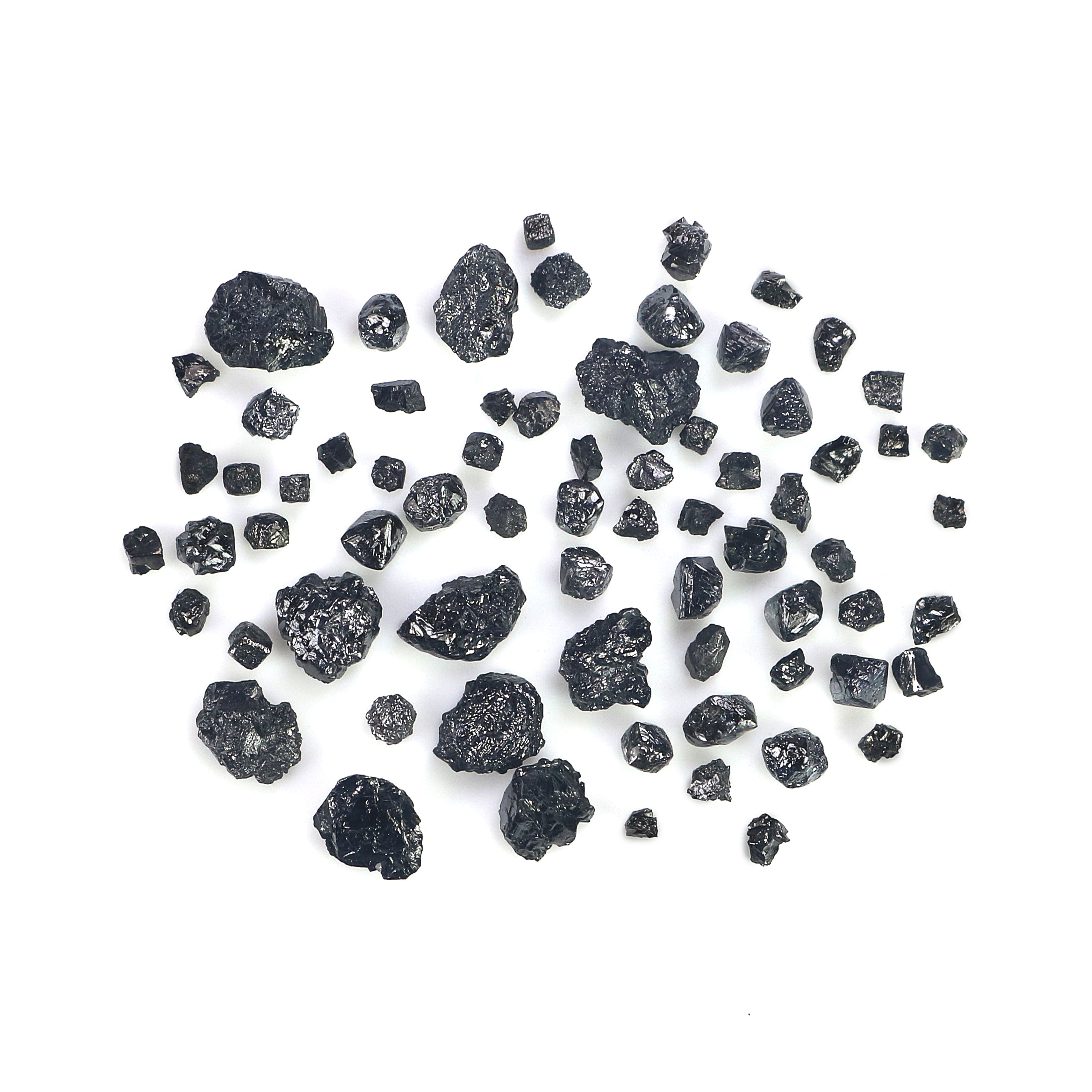 Natural Loose Rough Uncut Diamond Black Color Raw Uncut Diamond 1.20 to 6.00 MM 10.00 Ct Lot Rough Black Color Irregular Cut Diamond Q89