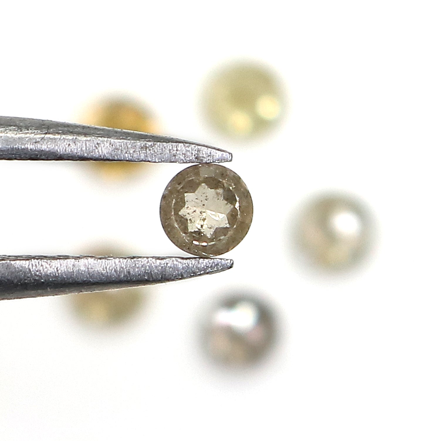1.03 CT Natural Loose Round Rose Cut Diamond Grey Color Round Shape Diamond 2.90 MM Natural Loose Grey Color Round Rose Cut Diamond KQ167
