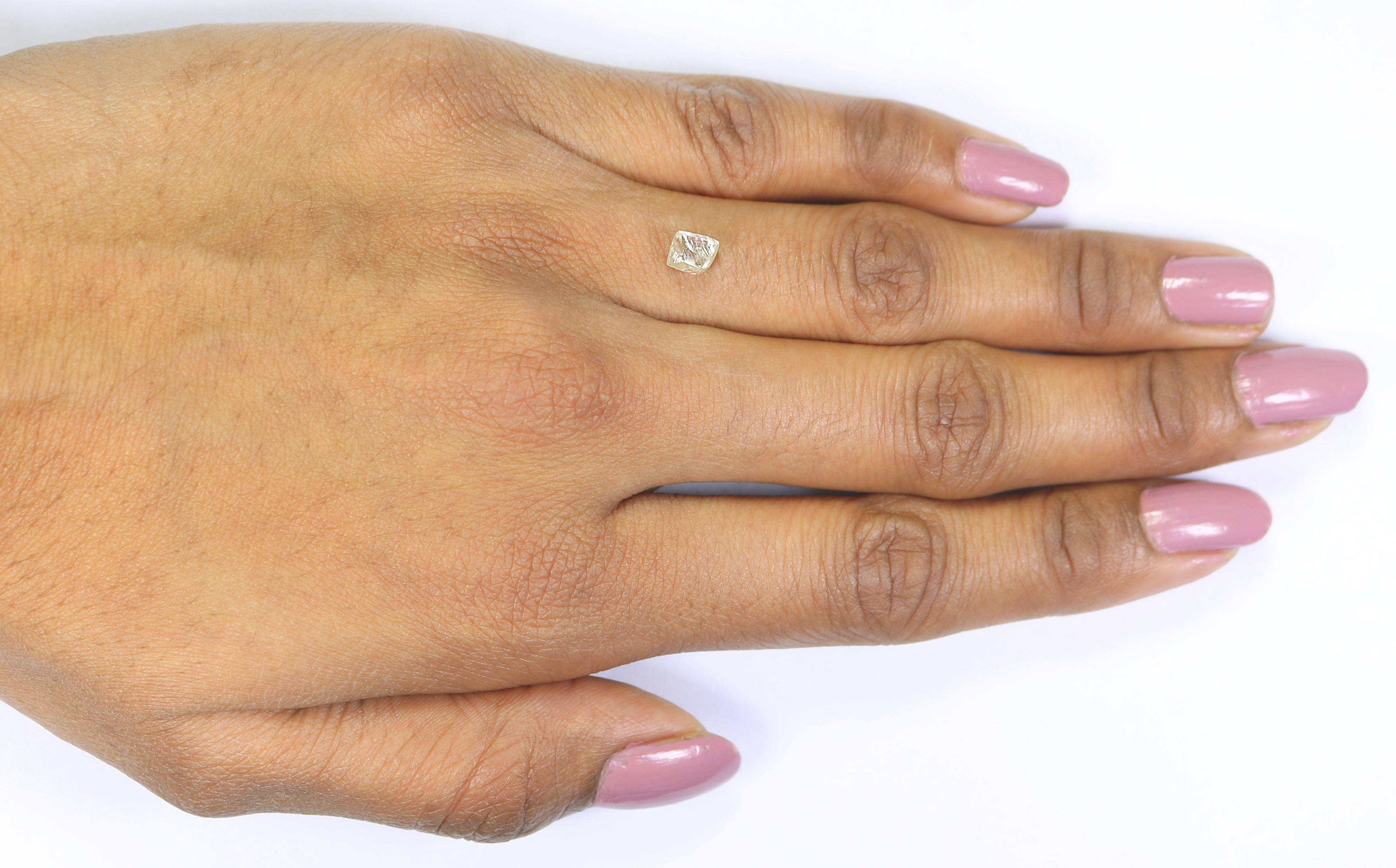 1.03 CT Natural Loose Rough Shape Diamond White-J Color Irregular Cut Diamond 6.10 MM Natural Loose White-J Color Rough UnCut Diamond L3539