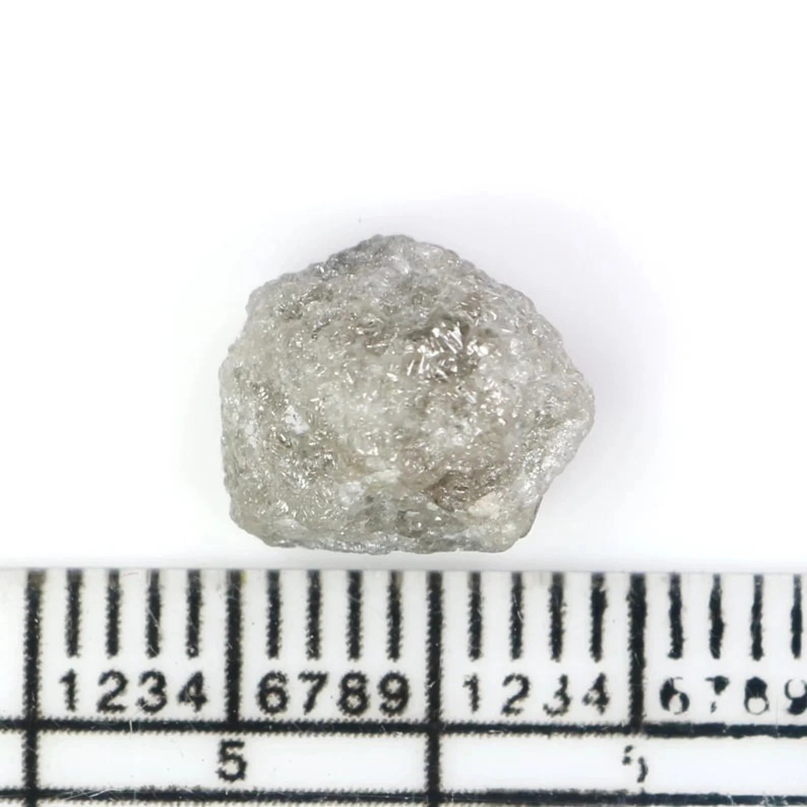 3.63 CT Natural Loose Rough Shape Diamond Grey Color Irregular Cut Diamond 9.85 MM Natural Diamond Grey Color Rough Shape Diamond NQ2323