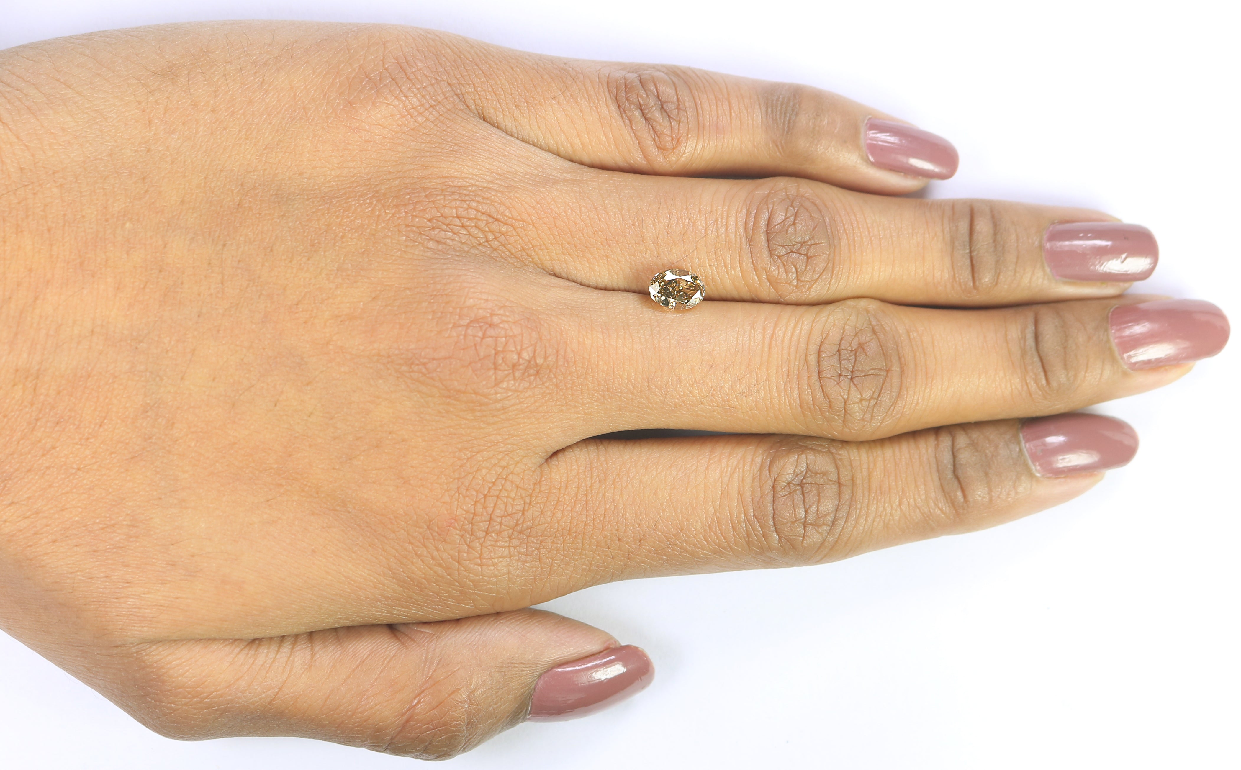 1.03 CT Natural Loose Oval Shape Diamond Brown Color Oval Cut Diamond 7.05 MM Natural Loose Diamond Brown Oval Brilliant Cut Diamond L3595