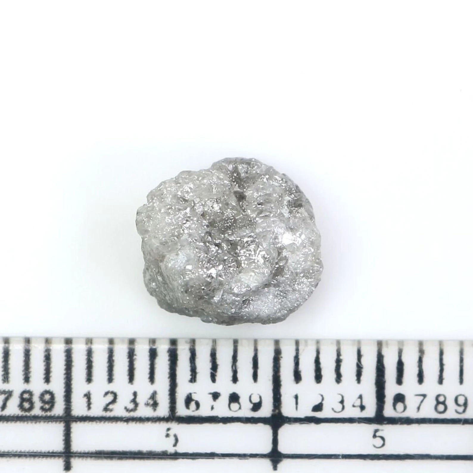 3.54 CT Natural Loose Rough Shape Diamond Grey Color Rough Cut Diamond 9.80 MM Natural Loose Diamond Grey Rough Irregular Cut Diamond NQ2409