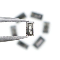 Natural Loose Baguette Diamond, Salt And Pepper Baguette Diamond, Natural Loose Diamond, Baguette Diamond, 0.65 CT Baguette Shape L2895