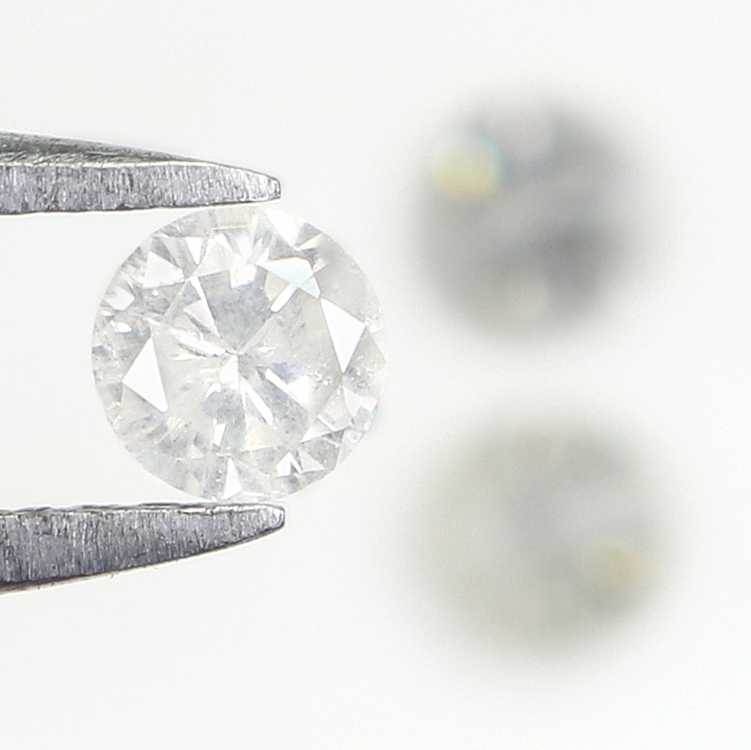 0.58 CT Natural Loose Round Shape Diamond Fancy Grey Color Round Cut Diamond 3.70 MM Natural Grey Color Round Brilliant Cut Diamond N2611