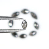 Natural Loose Marquise Diamond, Salt And Pepper Marquise Diamond, Natural Loose Diamond, Marquise Cut Diamond, 0.79 CT Marquise Shape L2879