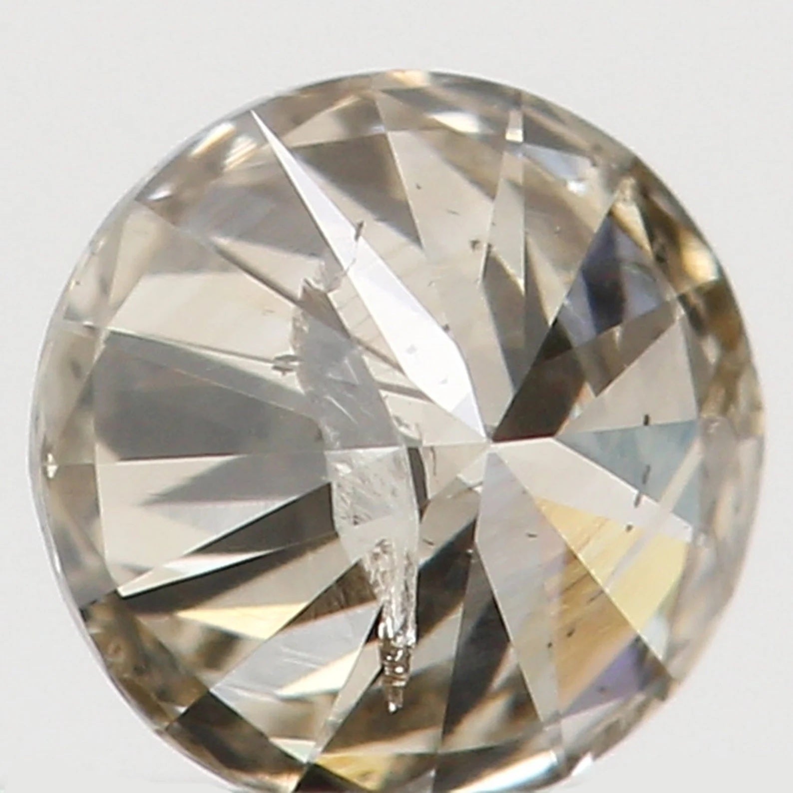 0.165 Ct Natural Loose Round Shape Diamond Brown Color Round Cut Diamond 3.40 MM Natural Loose Diamond Round Brilliant Cut Diamond N7821