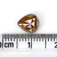 Natural Loose Pear Diamond, Brown Color Pear Diamond, Natural Loose Diamond, Pear Rose Cut Diamond, Pear Diamond, 1.30 CT Pear Shape L8239