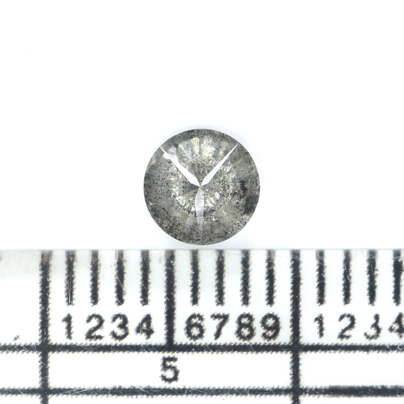 0.42 CT Natural Loose Round Shape Diamond Salt And Pepper Round Cut Diamond 4.65 MM Natural Loose Diamond Round Brilliant Cut Diamond LQ2804