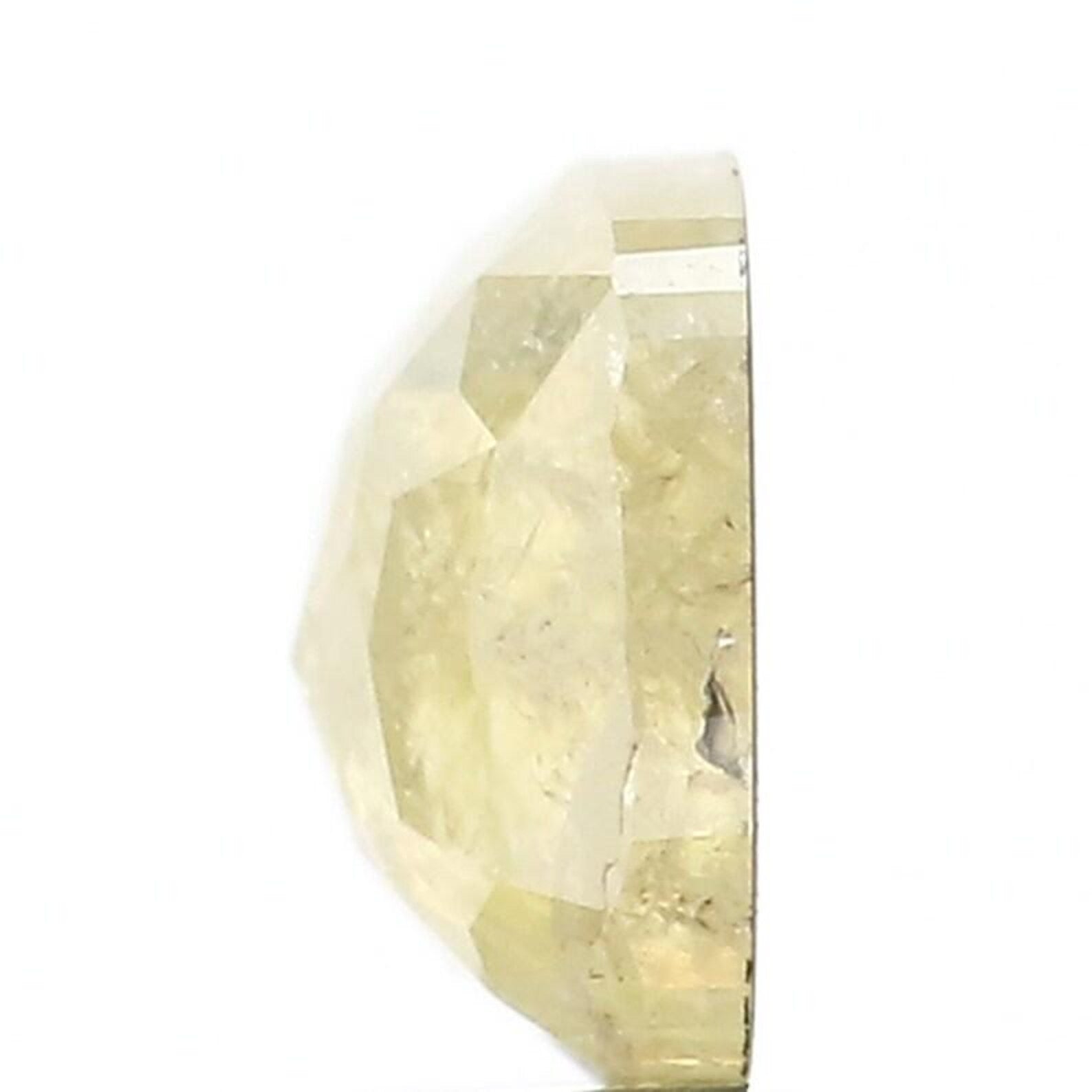 0.74 Ct Natural Loose Cushion Shape Diamond Cushion Yellow Color Cushion Diamond 5.60 MM Natural Loose Yellow Color Cushion Rose Cut NQ319
