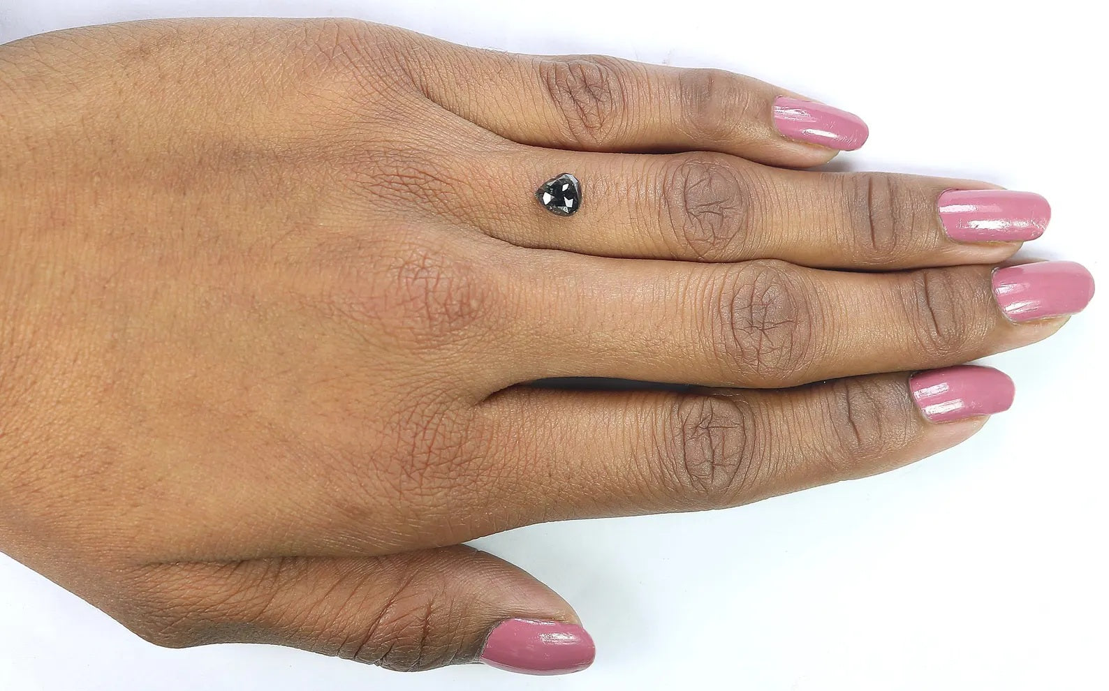 0.85 CT Natural Loose Heart Shape Diamond Salt And Paper Heart Cut Diamond 6.40 MM Natural Loose Diamond Heart Shape Rose Cut Diamond QN7701