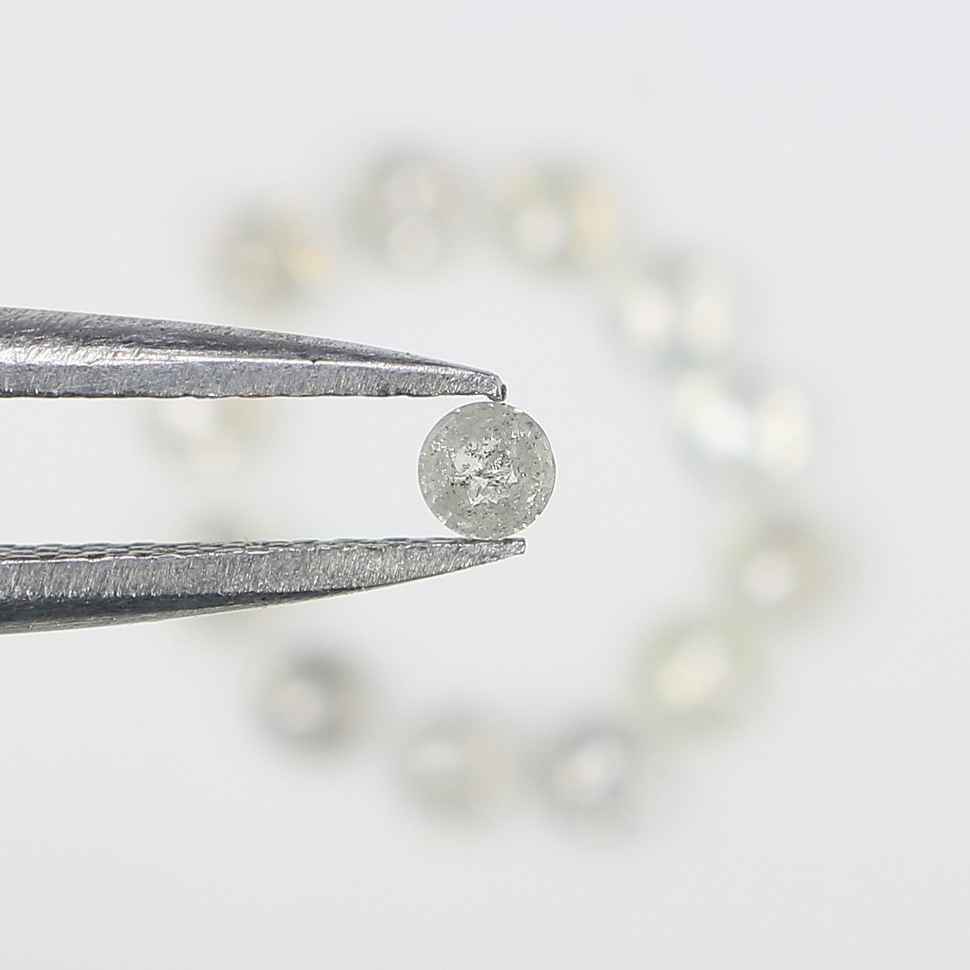 1.03 CT Natural Loose Round Rose Cut Diamond Grey Color Round Shape Diamond 2.40 MM Natural Loose Grey Color Round Rose Cut Diamond LQ3181