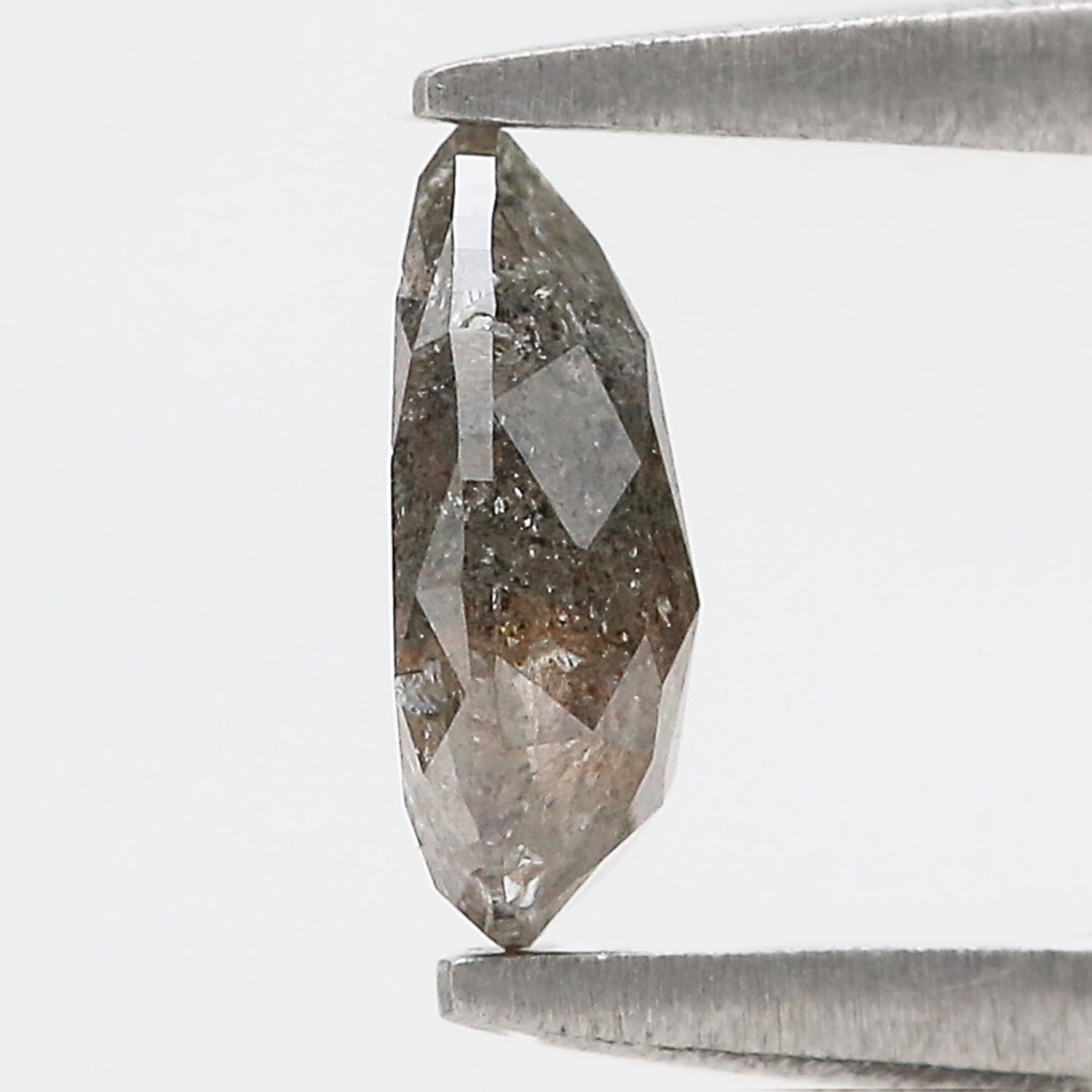 0.61 CT Natural Loose Pear Shape Diamond Grey Color Pear Cut Diamond 6.75 MM Natural Loose Brown Color Diamond Pear Rose Cut Diamond KQ2332