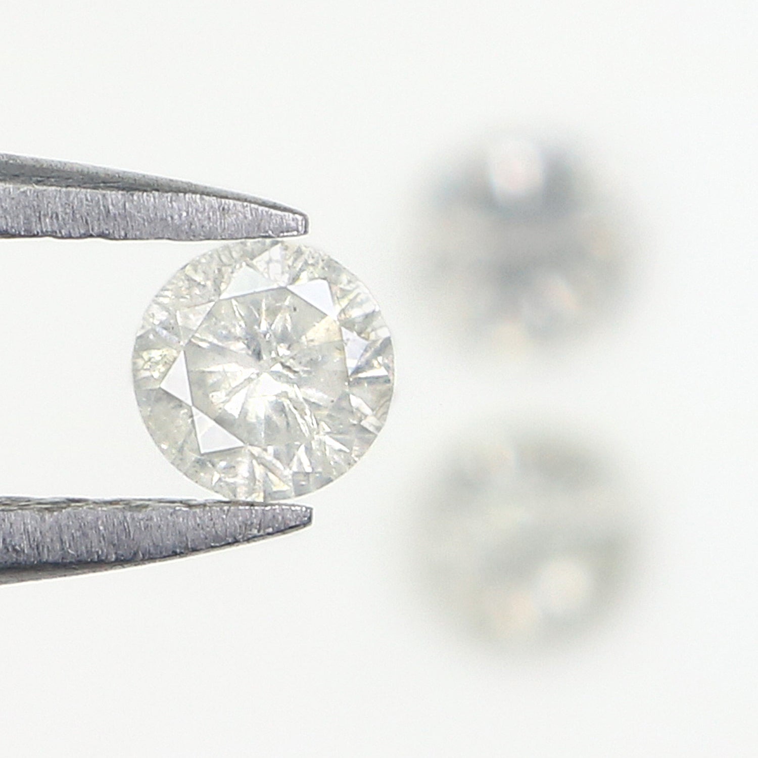 0.51 CT Natural Loose Round Shape Diamond Fancy Grey Color Round Cut Diamond 3.50 MM Natural Grey Color Round Brilliant Cut Diamond L3460