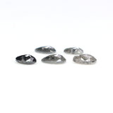 Natural Loose Pear Diamond, Salt And Pepper Pear Diamond, Natural Loose Diamond, Pear Rose Cut Diamond, 0.56 CT Pear Cut Diamond KR2665