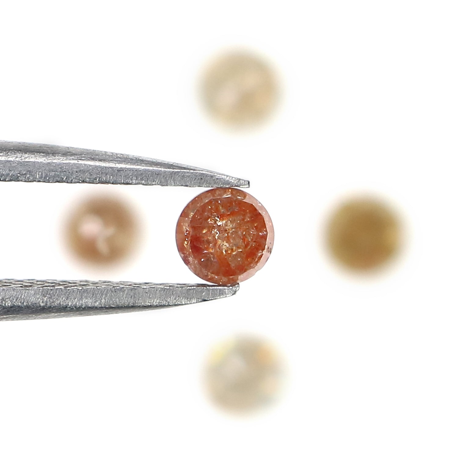 1.37 CT Natural Loose Round Rose Cut Diamond Brown Color Round Shape Diamond 3.50 MM Natural Loose Grey Color Round Rose Cut Diamond LQ1702