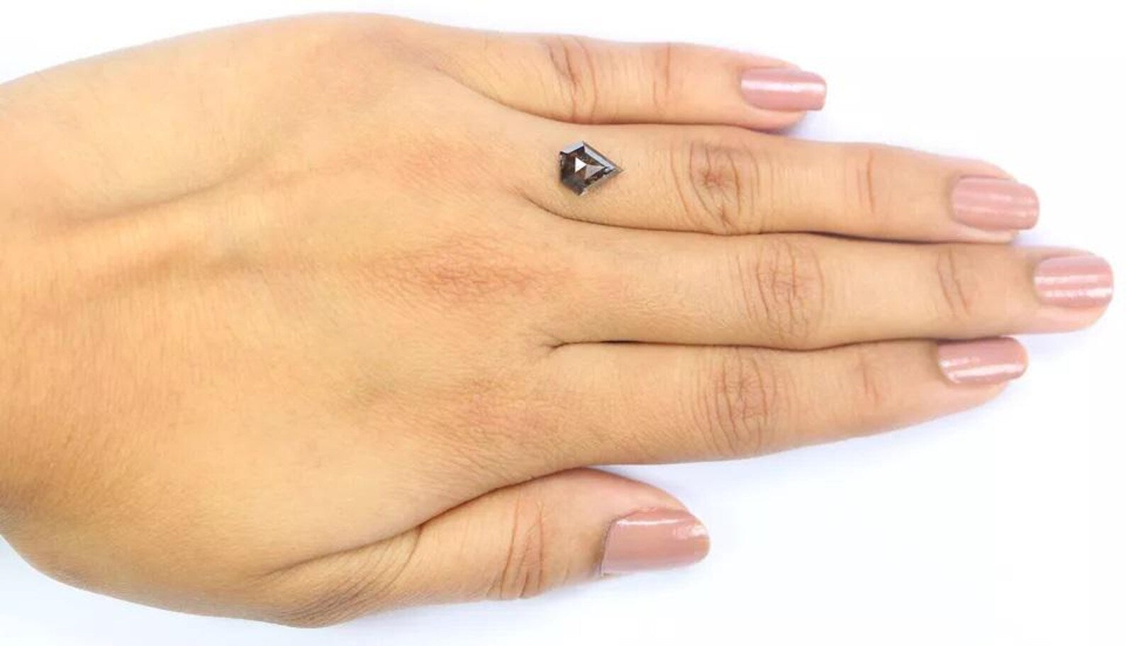 1.39 CT Natural Loose Shield Diamond Brown Color Shield Cut Diamond 8.60 MM Natural Loose Diamond Brown Color Shield Rose Cut Diamond QN8853