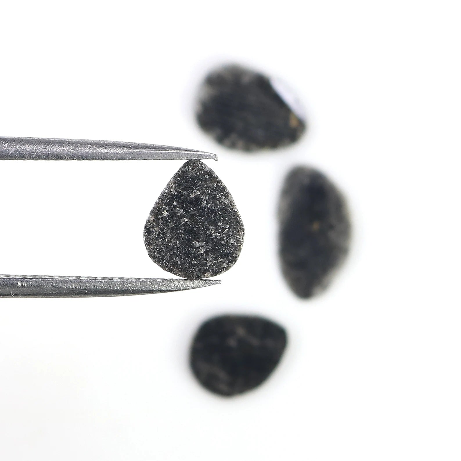2.92 CT Natural Loose Slice Shape Diamond Black Color Uncut Diamond 11.65 MM Natural Loose Diamond Black Color Irregular Cut Diamond NQ2505