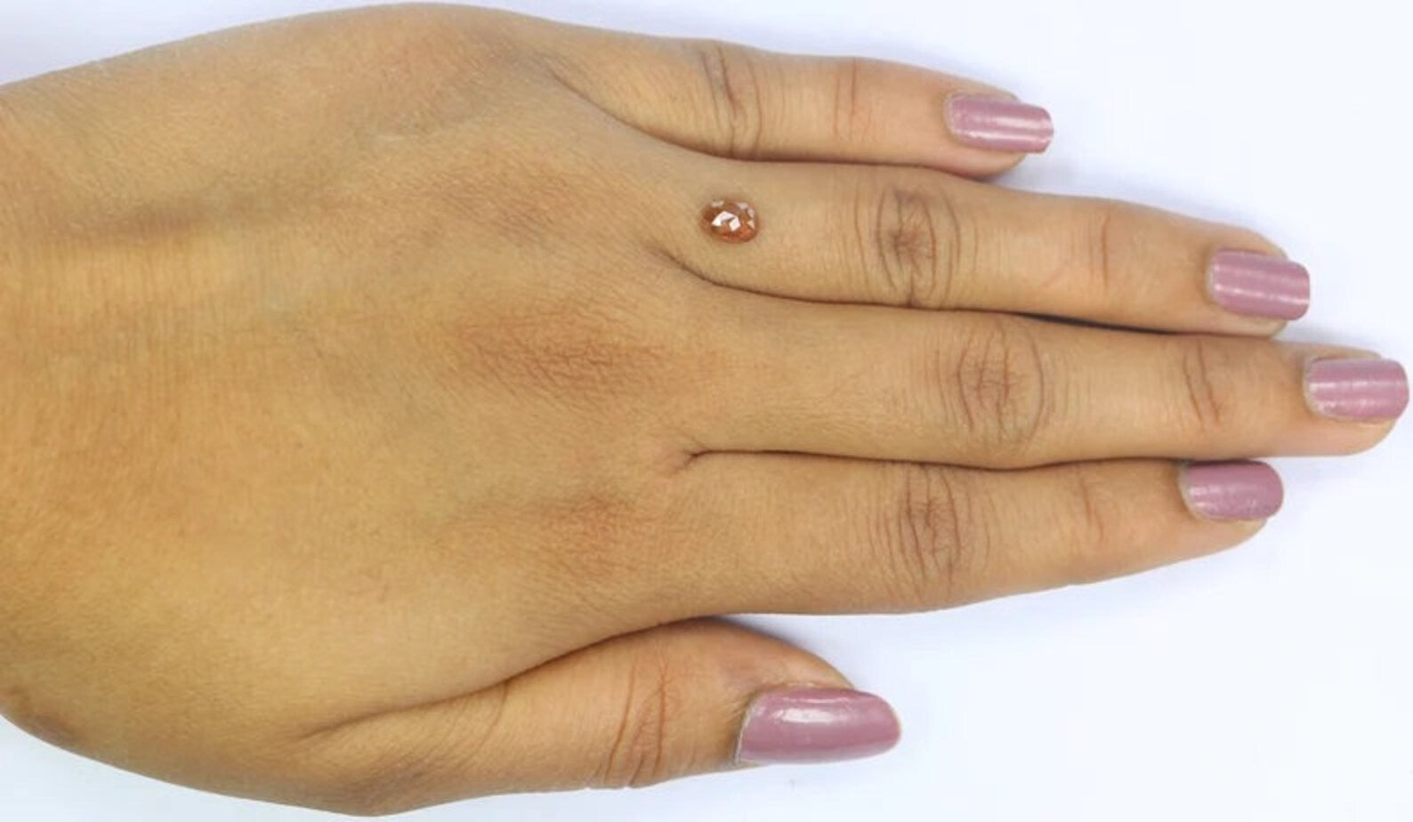 0.68 CT Natural Loose Oval Shape Diamond Brown Color Oval Diamond 5.95 MM Natural Loose Diamond Brown Color Oval Rose Cut Diamond NQB2214