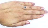 Natural Loose Emerald Diamond, Salt And Pepper Emerald Diamond, Natural Loose Diamond, Grey Emerald Diamond, 1.20 CT Emerald Shape KDL9570