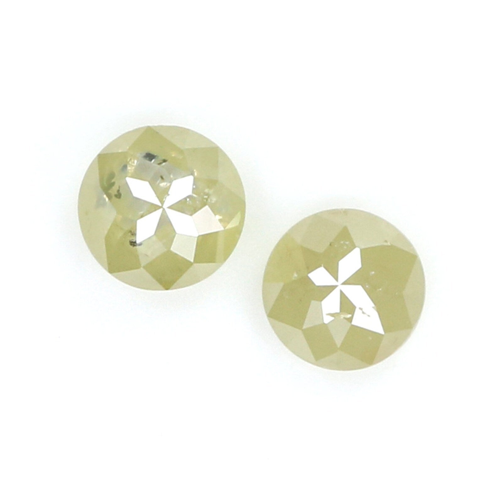 0.65 CT Natural Loose Round Rose Cut Diamond Light Yellow Color Round Shape Diamond 4.00 MM Natural Loose Round Rose Cut Shape Diamond N8057