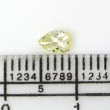 Natural Loose Pear Diamond, Yellow Color Pear Cut Diamond, Natural Loose Diamond, Pear Rose Cut Diamond, 0.23 CT Pear Shape Diamond L6499