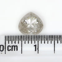 Natural Loose Heart Cut Diamond, Grey Color Heart Diamond, Natural Loose Diamond, Heart Rose Cut Diamond 1.39 CT Heart Shape Diamond KDL6196