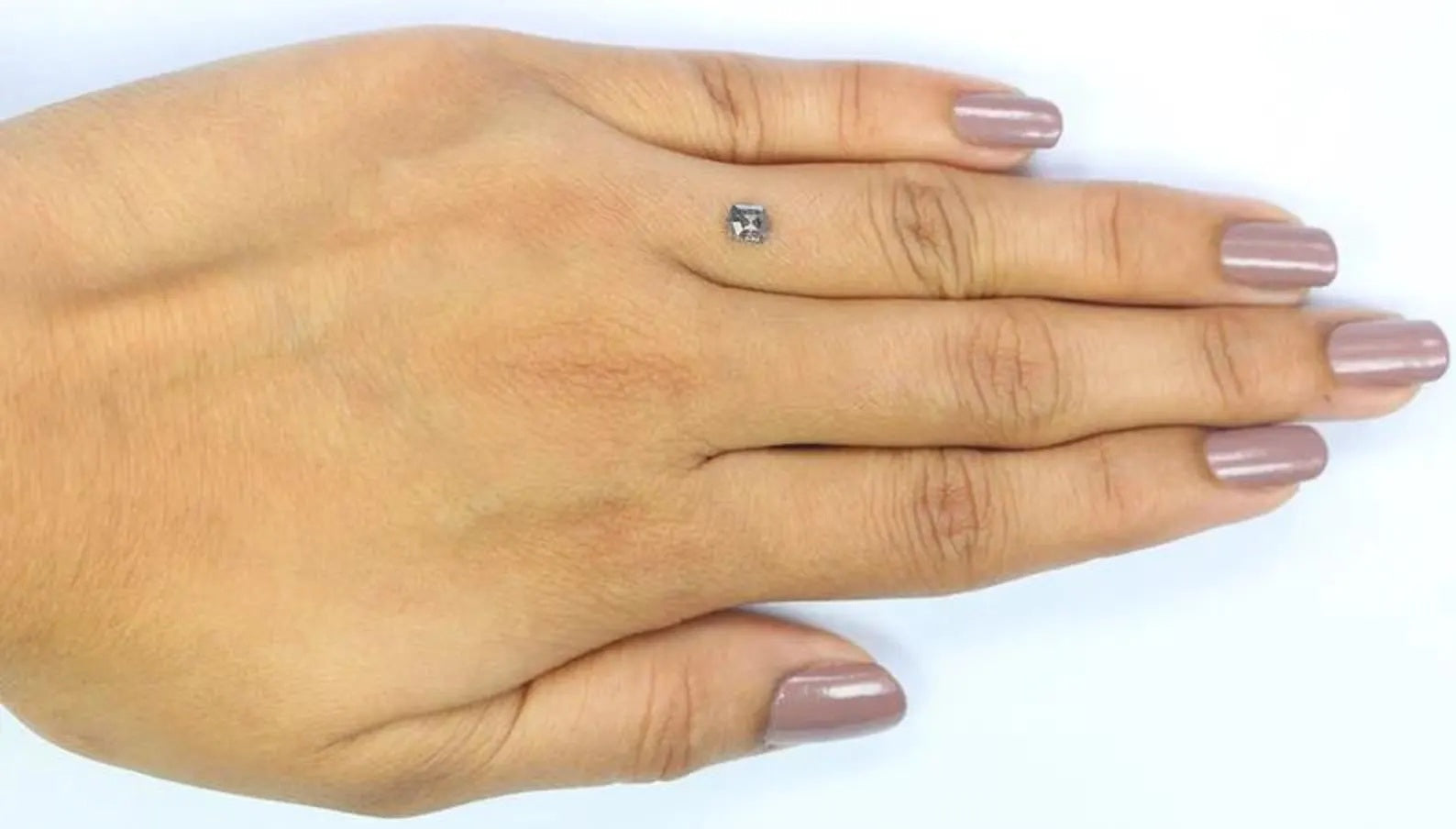 0.40 CT Natural Loose Hexagon Cut Diamond Salt And Pepper Hexagon Diamond 4.80 MM Natural Black Grey Color Hexagon Rose Cut Diamond NQ1179