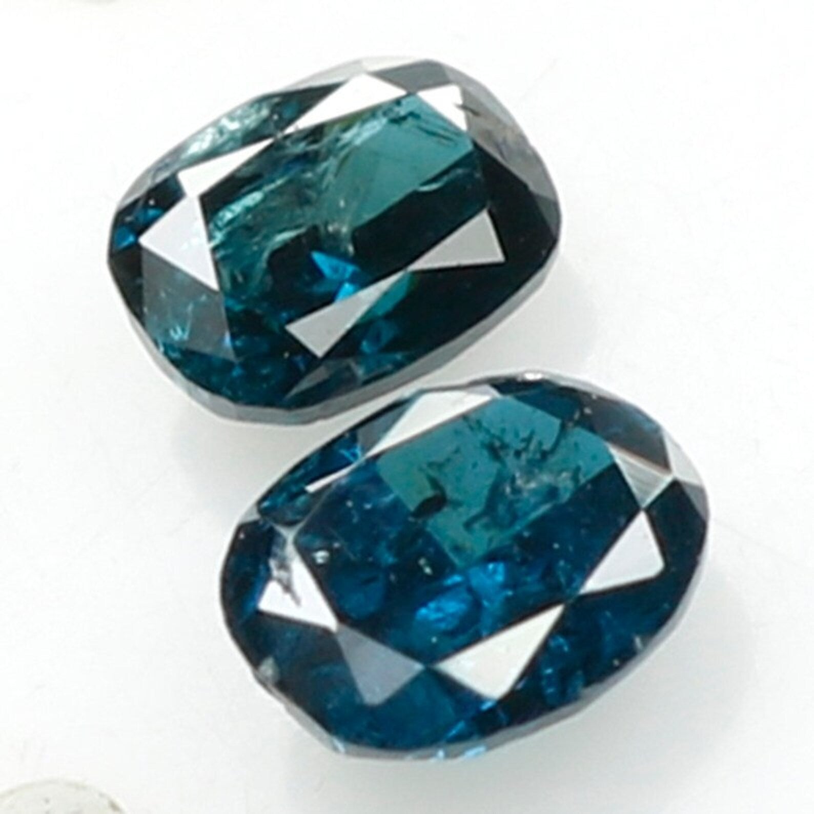 0.32 CT Natural Loose Oval Shape Pair Diamond Blue Color Oval Diamond 3.80 MM Natural Diamond Blue Color Oval Brilliant Cut Diamond NQ9764