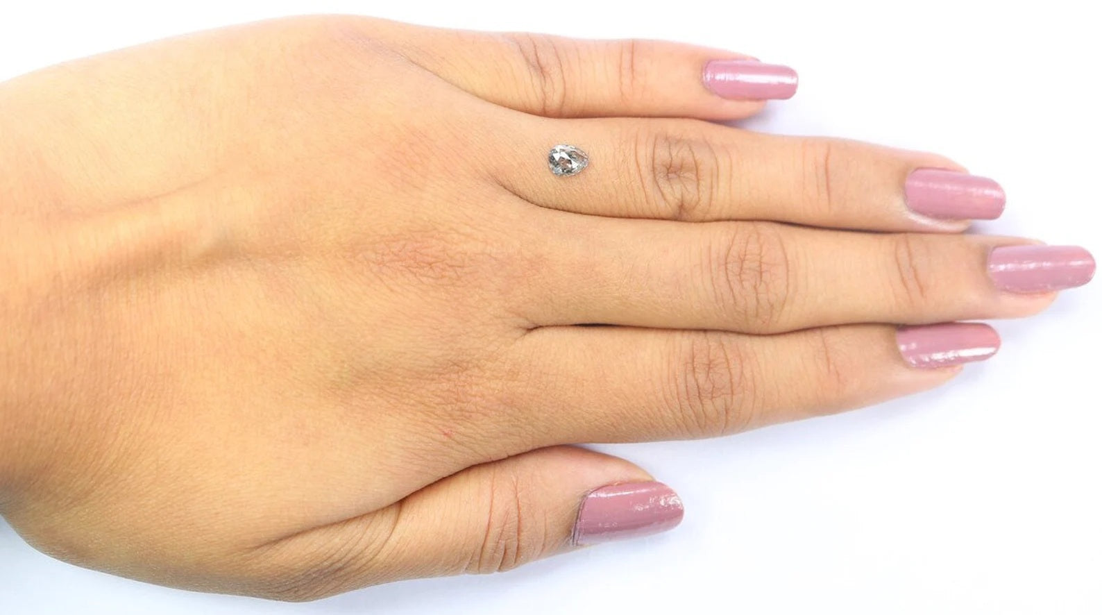 0.35 CT Natural Loose Pear Shape Diamond Salt And Pepper Pear Cut Diamond 5.80 MM Natural Loose Diamond Pear Shape Rose Cut Diamond NQ9915