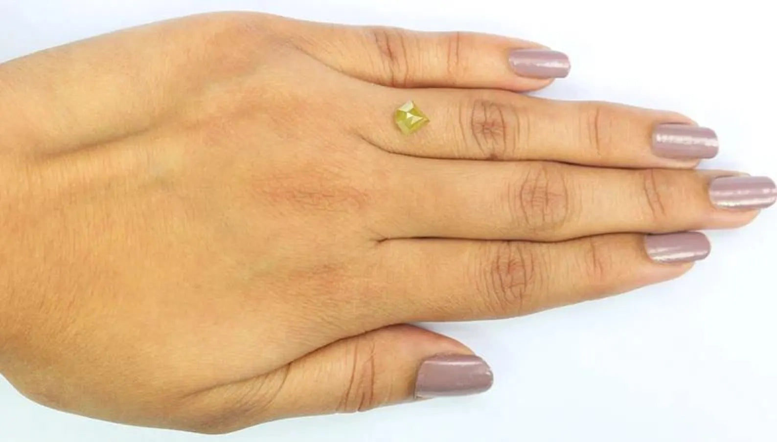 1.11 CT Natural Loose Shield Shape Diamond Yellow Color Shield Diamond 6.70 MM Natural Yellow Color Diamond Shield Rose Cut Diamond NQ738