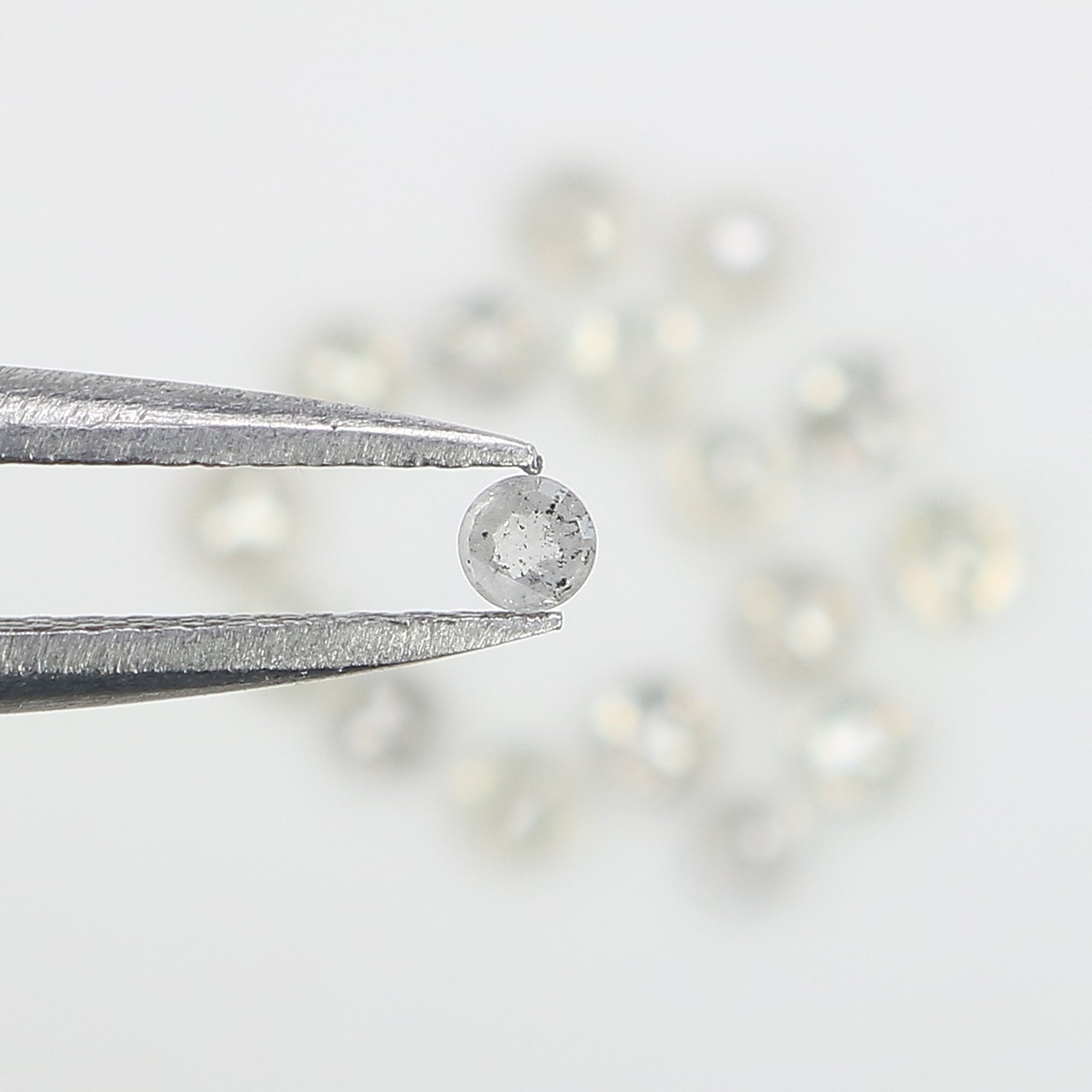1.04 CT Natural Loose Round Rose Cut Diamond Grey Color Round Shape Diamond 2.35 MM Natural Loose Grey Color Round Rose Cut Diamond LQ3184