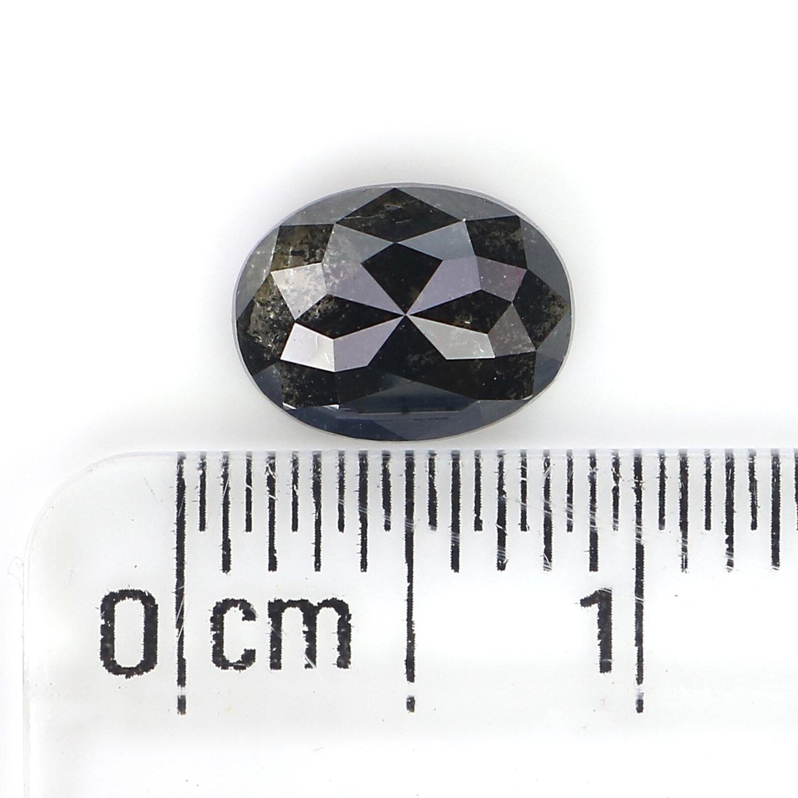 1.06 CT Natural Loose Oval Shape Diamond Salt And Pepper Oval Cut Diamond 7.50 MM Natural Loose Diamond Oval Shape Rose Cut Diamond QN1313