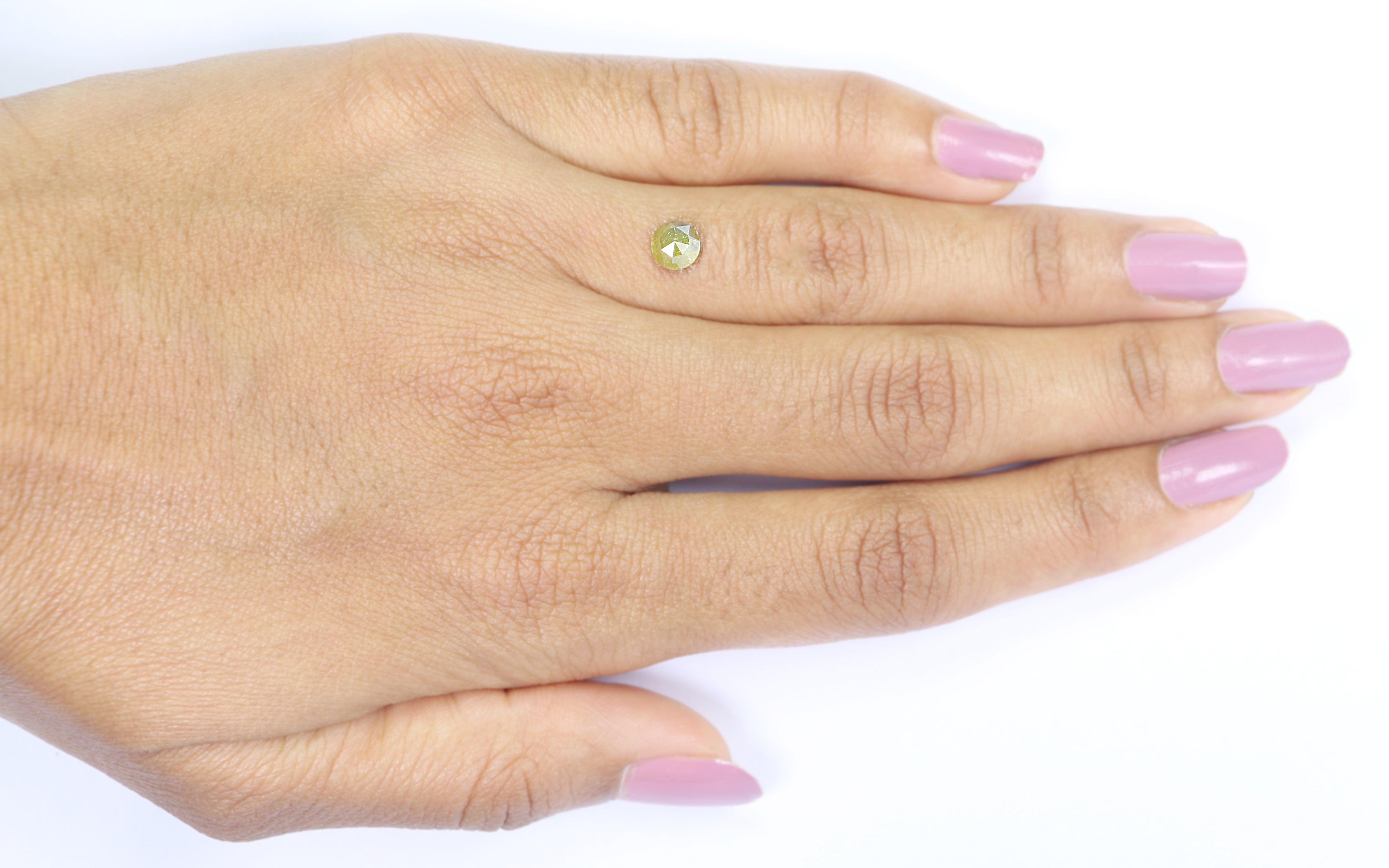0.70 CT Natural Loose Round Rose Cut Diamond Yellow Color Round Shape Diamond 5.20 MM Natural Yellow Color Round Rose Cut Diamond LQ7810