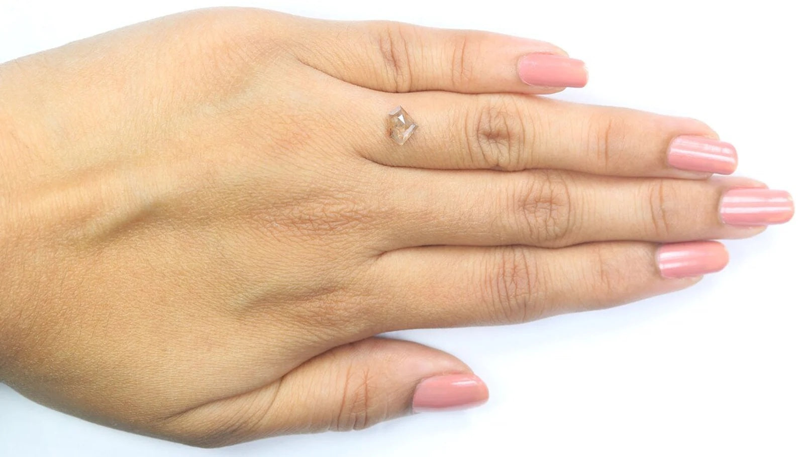0.89 Ct Natural Loose Shield Shape Diamond Grey Brown Color Shield Cut Diamond 5.60 MM Natural Diamond Grey Brown Shield Cut Diamond NQ755